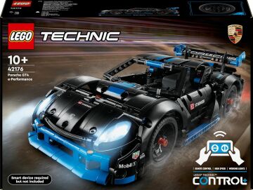 LEGO Technic Porsche GT4 e-Performance Yarış Arabası 42176 – 10 Yaş ve Üzeri Çocuklar İçin Oyuncak Uzaktan Kumandalı Araba Yapım Seti (834 Parça)