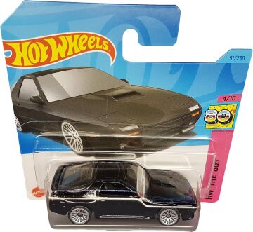 Hot Wheels - ´89 Mazda Savanna RX-7 FC3S - HW: The ´80s 4/10 - HKJ62 - Short Card - siyah - Mattel 2023