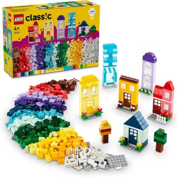 LEGO Classic Yaratıcı Evler 11035-4 Yaş ve Üzeri Çocuklar için 6 Adet Ev Figürü İçeren Yaratıcı Oyuncak Yapım Seti (850 Parça)