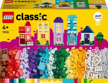 LEGO Classic Yaratıcı Evler 11035-4 Yaş ve Üzeri Çocuklar için 6 Adet Ev Figürü İçeren Yaratıcı Oyuncak Yapım Seti (850 Parça)