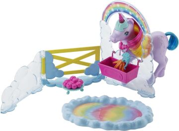 Barbie Dreamtopia Bebek ve Tek Boynuzlu At GTG01 Renkli 3+