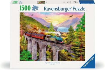 Ravensburger 1500p Puzzle Köprüde Tren, Yapboz