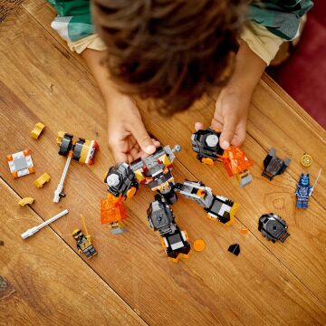 LEGO NINJAGO Cole’un Toprak Elementi Robotu 71806-7 Yaş ve Üzeri Çocuklar için Aksiyon Figürü İçeren Yaratıcı Oyuncak Yapım seti (235 Parça)
