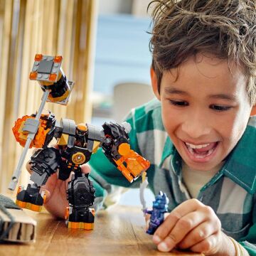 LEGO NINJAGO Cole’un Toprak Elementi Robotu 71806-7 Yaş ve Üzeri Çocuklar için Aksiyon Figürü İçeren Yaratıcı Oyuncak Yapım seti (235 Parça)