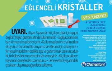 CLEMENTONI-Bilim ve Oyun Işıltılı Kristaller Mini Set