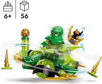 LEGO Ninjago Lloyd'un Ejderha Gücü Spinjitzu Dönüşü 71779, Lloyd Minifigür İçeren Yaratıcı Oyuncak Yapım Seti (56 Parça)