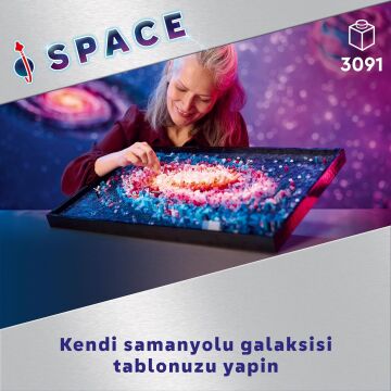 LEGO Art Samanyolu Galaksisi 31212 - Yetişkinler için Koleksiyonluk Yaratıcı Tablo Modeli Yapım Seti (3091 Parça)