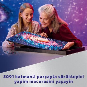 LEGO Art Samanyolu Galaksisi 31212 - Yetişkinler için Koleksiyonluk Yaratıcı Tablo Modeli Yapım Seti (3091 Parça)