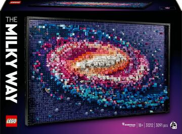 LEGO Art Samanyolu Galaksisi 31212 - Yetişkinler için Koleksiyonluk Yaratıcı Tablo Modeli Yapım Seti (3091 Parça)