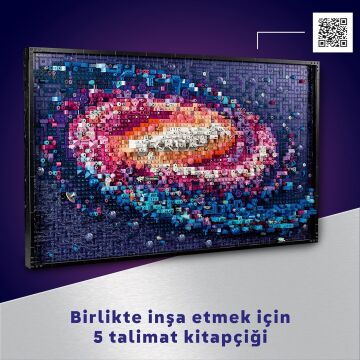 LEGO Art Samanyolu Galaksisi 31212 - Yetişkinler için Koleksiyonluk Yaratıcı Tablo Modeli Yapım Seti (3091 Parça)