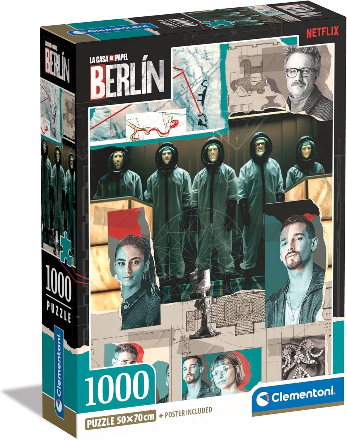 Clementoni 1000 Parça La Casa De Papel Puzzle Berlin 1 (Compact Box)