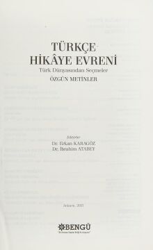 Türkçe Hikaye Evreni - Türk Dünyasından Seçmeler Özgün Metinler
