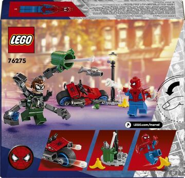 LEGO Marvel Motosiklet Takibi: Örümcek Adam Doktor Oktopus’a Karşı 76275-6 Yaş ve Üzeri Süper Kahraman Seven Çocuklar için Yaratıcı Oyuncak Yapım Seti (77 Parça)