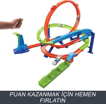 Hot Wheels Bumerang Çemberli Yarış Pisti