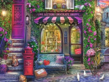 Ravensburger 1500p Puzzle Çikolata Dükkanı, Yapboz