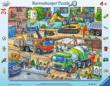 Ravensburger 51427 Ravensburger 24p Çer Puz Şantiyede, Çok Renkli