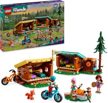 LEGO Friends Macera Kampı Şirin Kulübeler 42624-7 Yaş ve Üzeri Çocuklar için Tilki Figürü İçeren Yaratıcı Oyuncak Yapım Seti (437 Parça)