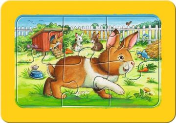 Ravensburger Çer Puzzle, Animal Friends, 3X6 Parça