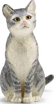 FFA Schleich Oturan Kedi Figür 4 Cm