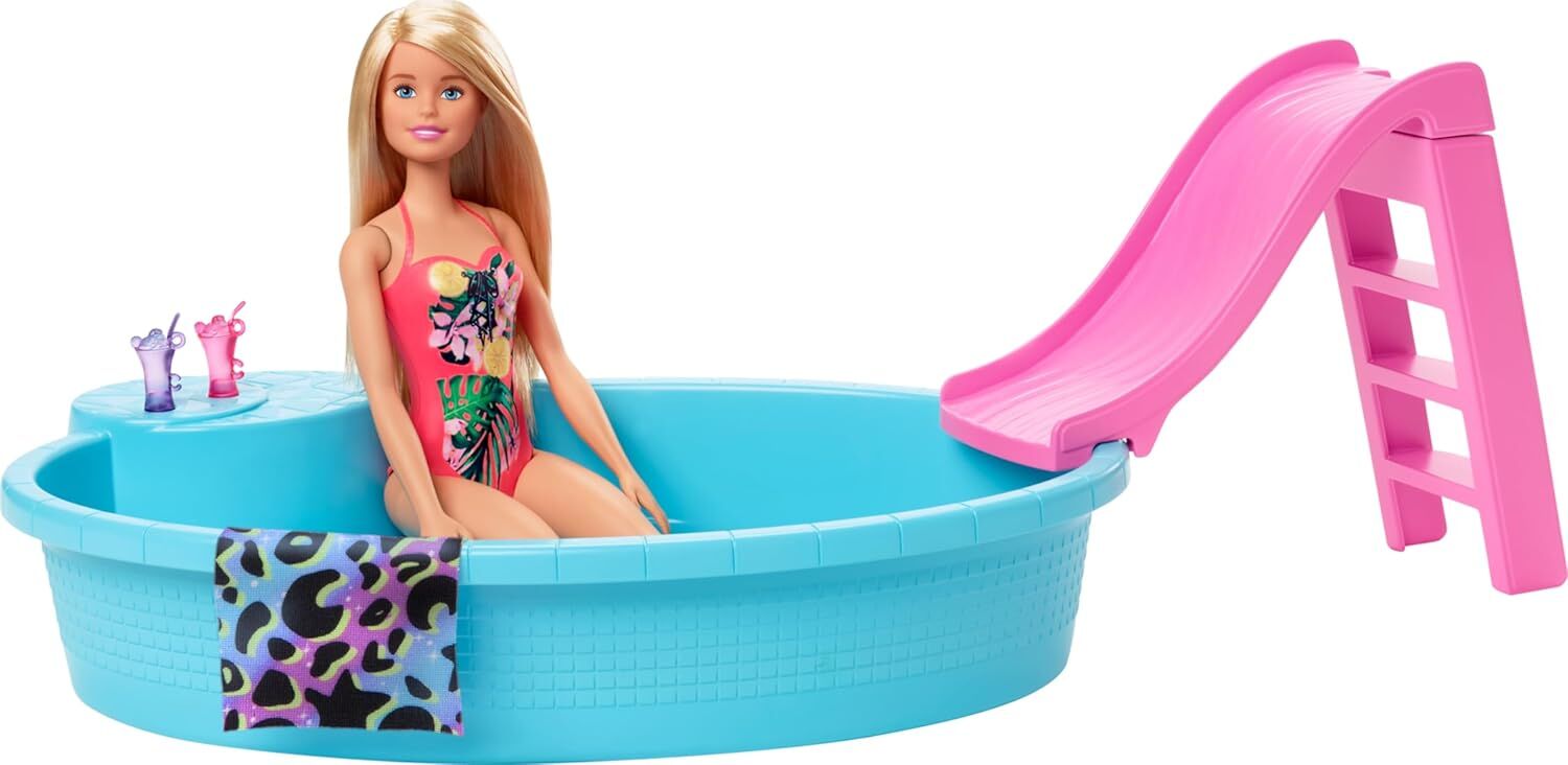Barbie ve Havuzu Oyun Seti, 3 yaş ve üzeri, GHL91