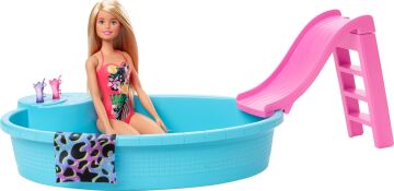 Barbie ve Havuzu Oyun Seti, 3 yaş ve üzeri, GHL91