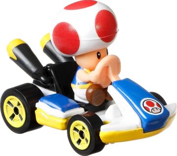Hot Wheels Mario Kart Aracı 4'lü Paket, 4'lü Fan-Favorit Karakteri Seti, 1 Özel Model İçerir, 3 Yaş ve Üzeri Çocuklar ve Hayranlar için Koleksiyon Hediyesi