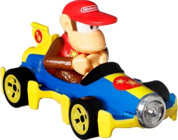 Hot Wheels Mario Kart Aracı 4'lü Paket, 4'lü Fan-Favorit Karakteri Seti, 1 Özel Model İçerir, 3 Yaş ve Üzeri Çocuklar ve Hayranlar için Koleksiyon Hediyesi