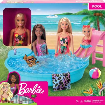 Barbie ve Havuzu Oyun Seti, 3 yaş ve üzeri, GHL91