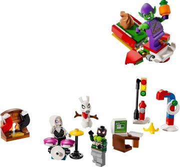 LEGO Marvel Örümcek Adam 2024 Yılbaşı Takvimi 76293, 7 Yaş ve Üzeri Çocuklar için 24 Ayrı Sürpriz İçeren Yaratıcı Oyuncak Yapım Seti (246 Parça)