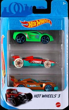 Hot Wheels Üçlü Araba Seti, 3 yaş ve üzeri, K5904