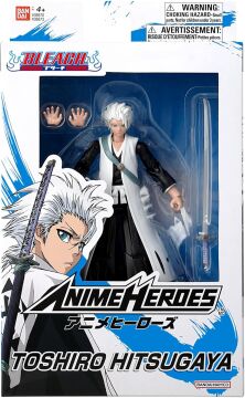 BANDAI 16 cm Toshiro Hitsugaya Poz Verilebilir Figür, Anime Heroes Bleach Serisi
