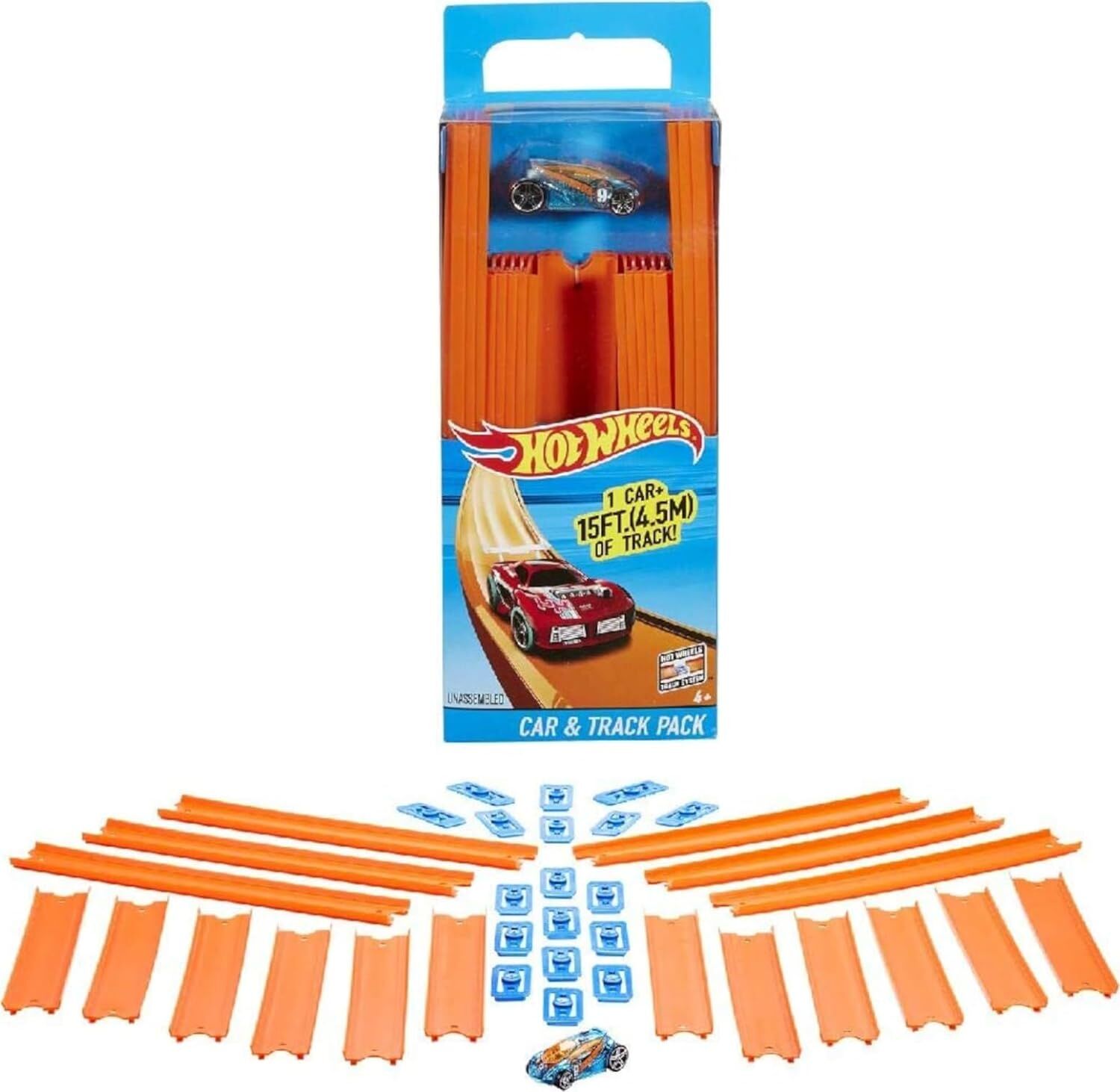 Hot Wheels Track Builder Araba ve Pist Paketi