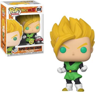 Funko Dragon Ball Z Figur Süper Saiyajin Gohan Karanlıkta Glow Pop Nr.858 Vinyl 12,8cm