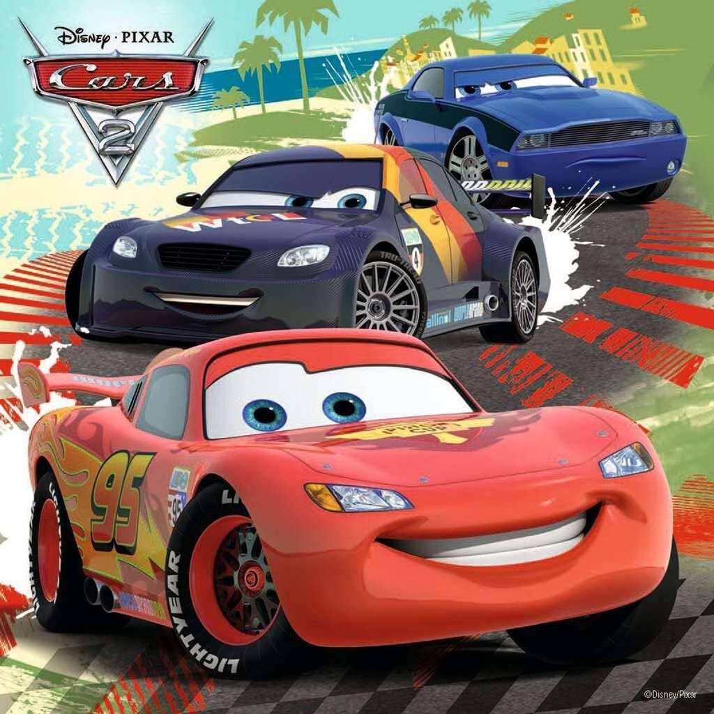 Ravensburger (92819) 3 X 49 Parça Puzzle Wd, Cars2 Yarış