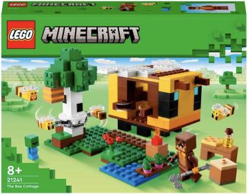 LEGO® Minecraft® Arı Evi 21241-8 Yaş ve Üzeri Çocuklar için Arı Çiftliği ve Arı Kovanı İçeren Oyuncak Yapım Seti (254 Parça)