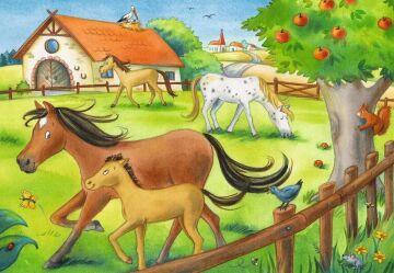 Ravensburger 51786 Ahırda Çocuk Puzzle, 212 Parça