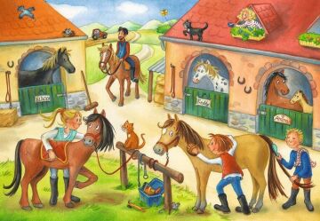 Ravensburger 51786 Ahırda Çocuk Puzzle, 212 Parça