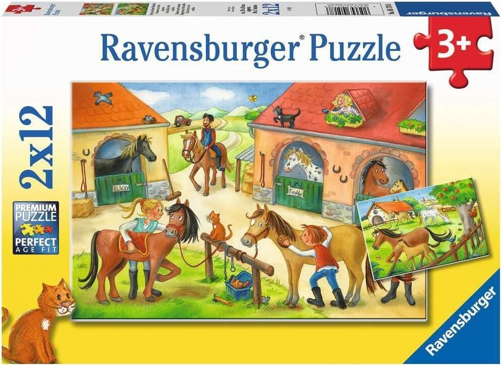 Ravensburger 51786 Ahırda Çocuk Puzzle, 212 Parça