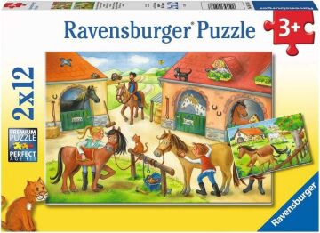 Ravensburger 51786 Ahırda Çocuk Puzzle, 212 Parça