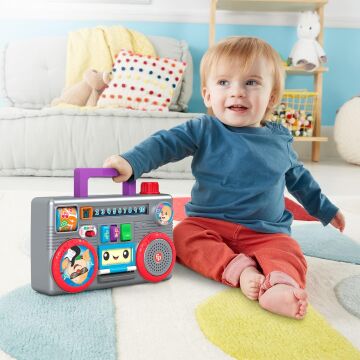 Fisher-Price Eğlen ve Öğren Müzik Kutusu, Türkçe Konuşan Aktivite Oyuncağı, Eğitici İçerikler Sunan, Retro Tarzda Müzikli Aktivite Oyuncağı GYC04