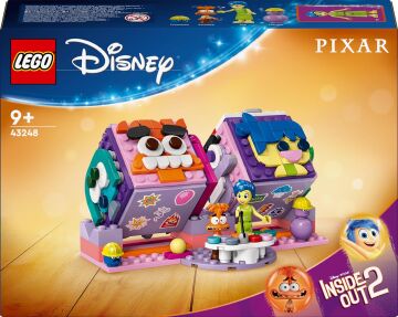 LEGO Disney Ters Yüz 2 Duygu Küpleri 43248 9 Yaş ve Üzeri Çocuklar için Pixar’dan Neşe ve Kaygı Karakterlerini İçeren Yaratıcı Oyuncak Yapım Seti (394 Parça)