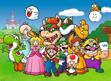 Ravensburger 129928 100 Parçalı Puzzle Süper Mario, Çok Renkli