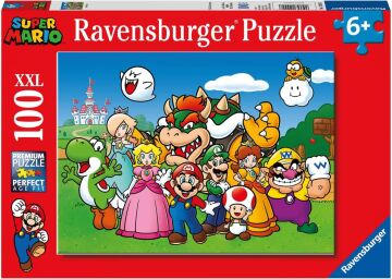 Ravensburger 129928 100 Parçalı Puzzle Süper Mario, Çok Renkli