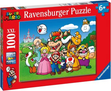 Ravensburger 129928 100 Parçalı Puzzle Süper Mario, Çok Renkli