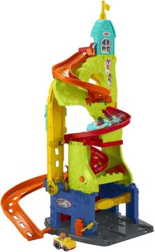 Fisher Price Little People Wheelies Şehri Araçları Oyun Seti, 2 Adet Araba Dahil, HBD77, Çok Renkli
