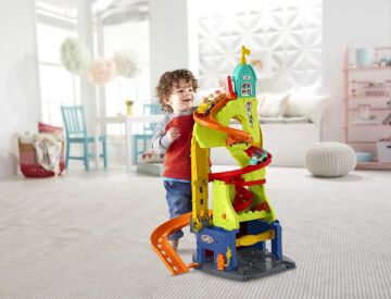 Fisher Price Little People Wheelies Şehri Araçları Oyun Seti, 2 Adet Araba Dahil, HBD77, Çok Renkli