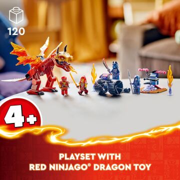 LEGO NINJAGO Kai’nin Kaynak Ejderha Savaşı 71815-4 Yaş ve Üzeri Çocuklar için 4 Minifigür İçeren Yaratıcı Oyuncak Yapım Seti (120 Parça)
