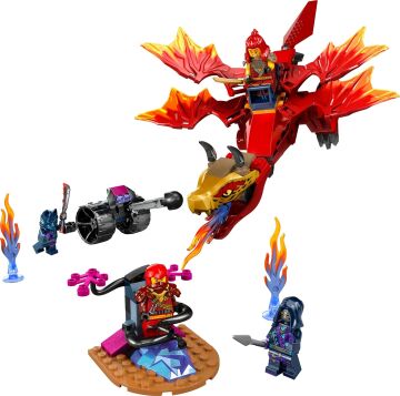 LEGO NINJAGO Kai’nin Kaynak Ejderha Savaşı 71815-4 Yaş ve Üzeri Çocuklar için 4 Minifigür İçeren Yaratıcı Oyuncak Yapım Seti (120 Parça)