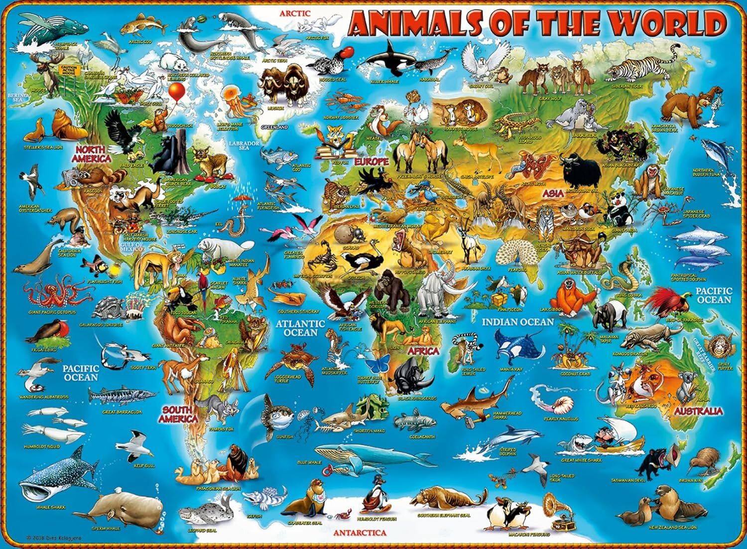 Ravensburger 13257 300p Puz Hayvanlı Dünya