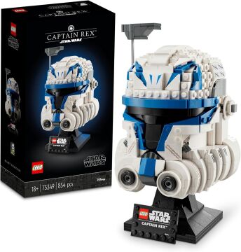 LEGO Star Wars Yüzbaşı Rex Kaskı 75349 - Yetişkinler İçin Koleksiyonluk Sergileme Modeli Yapım Seti (854 Parça)